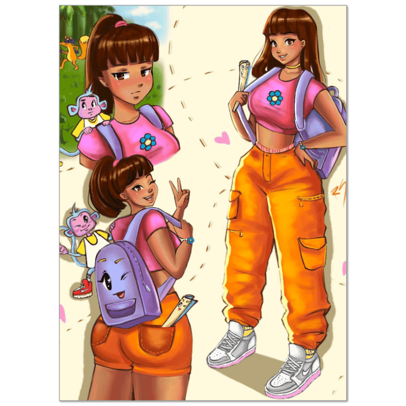 Dora All Grown Up! - Art Print - RawSueshii