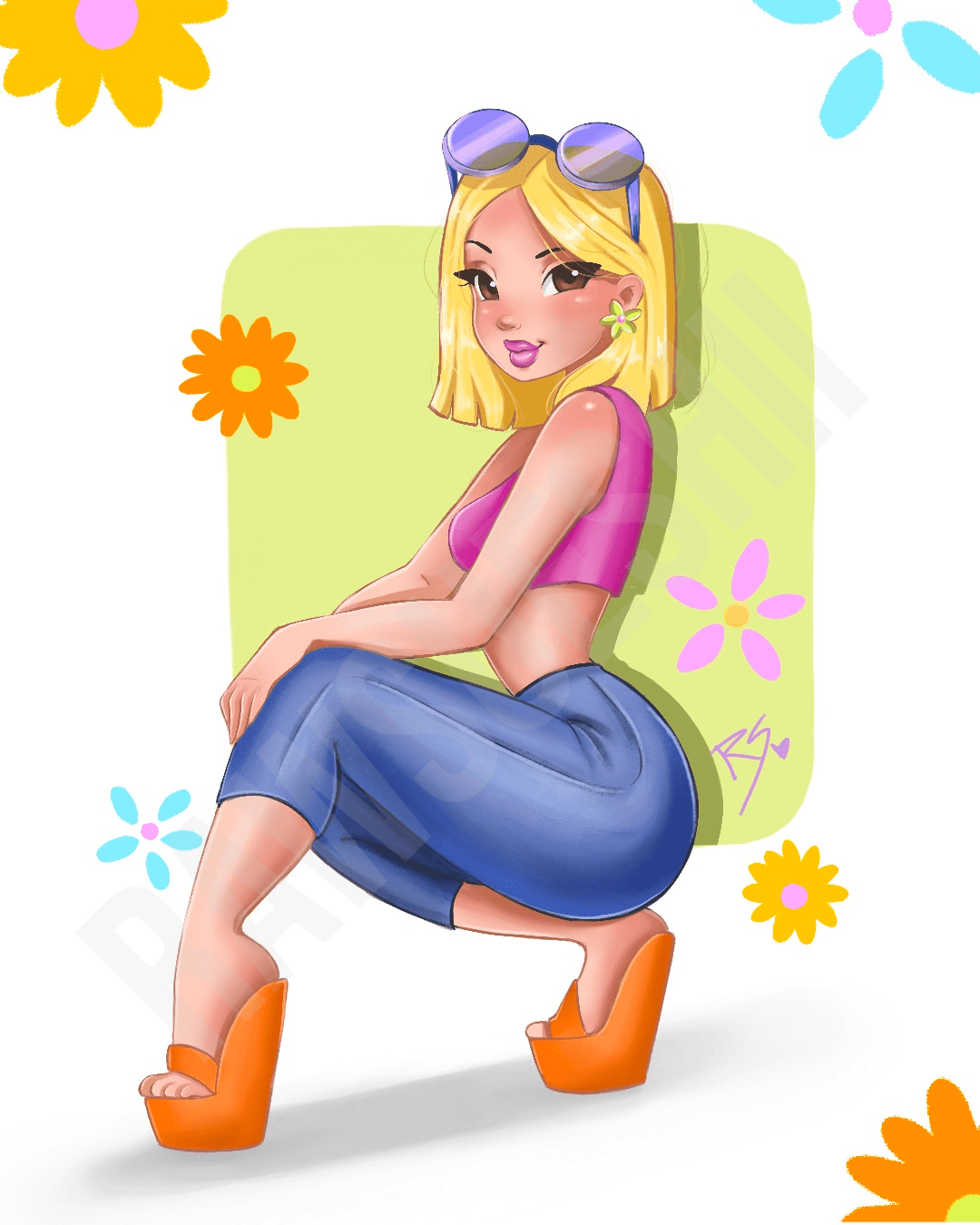 Liz Bae! - 8" x 11" Art Print - RawSueshii