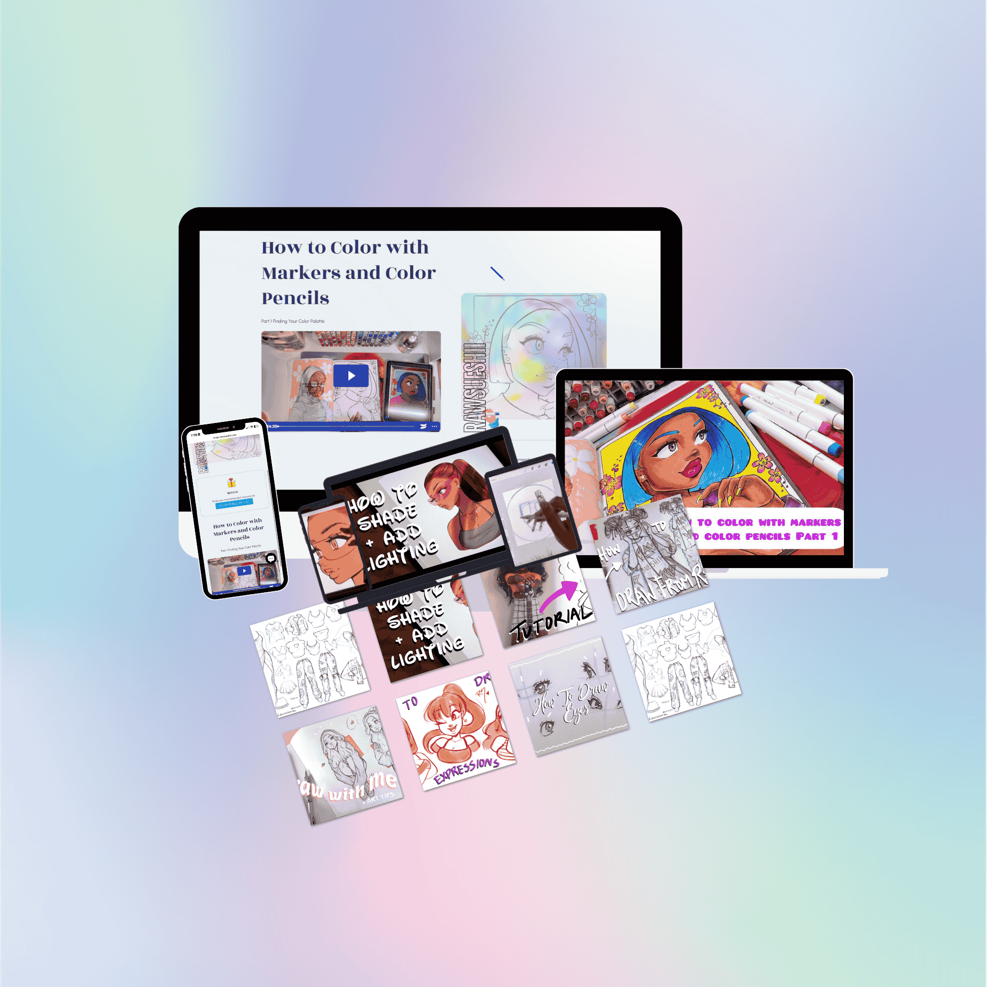 Art Tutorial Layout Art Tutorials & Classes - RawSueshii