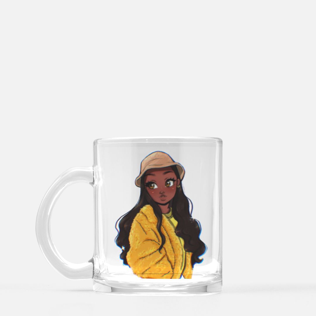 A Lil' Cup of Sunshine - Glass Coffee Mug by RawSueshii - RawSueshii