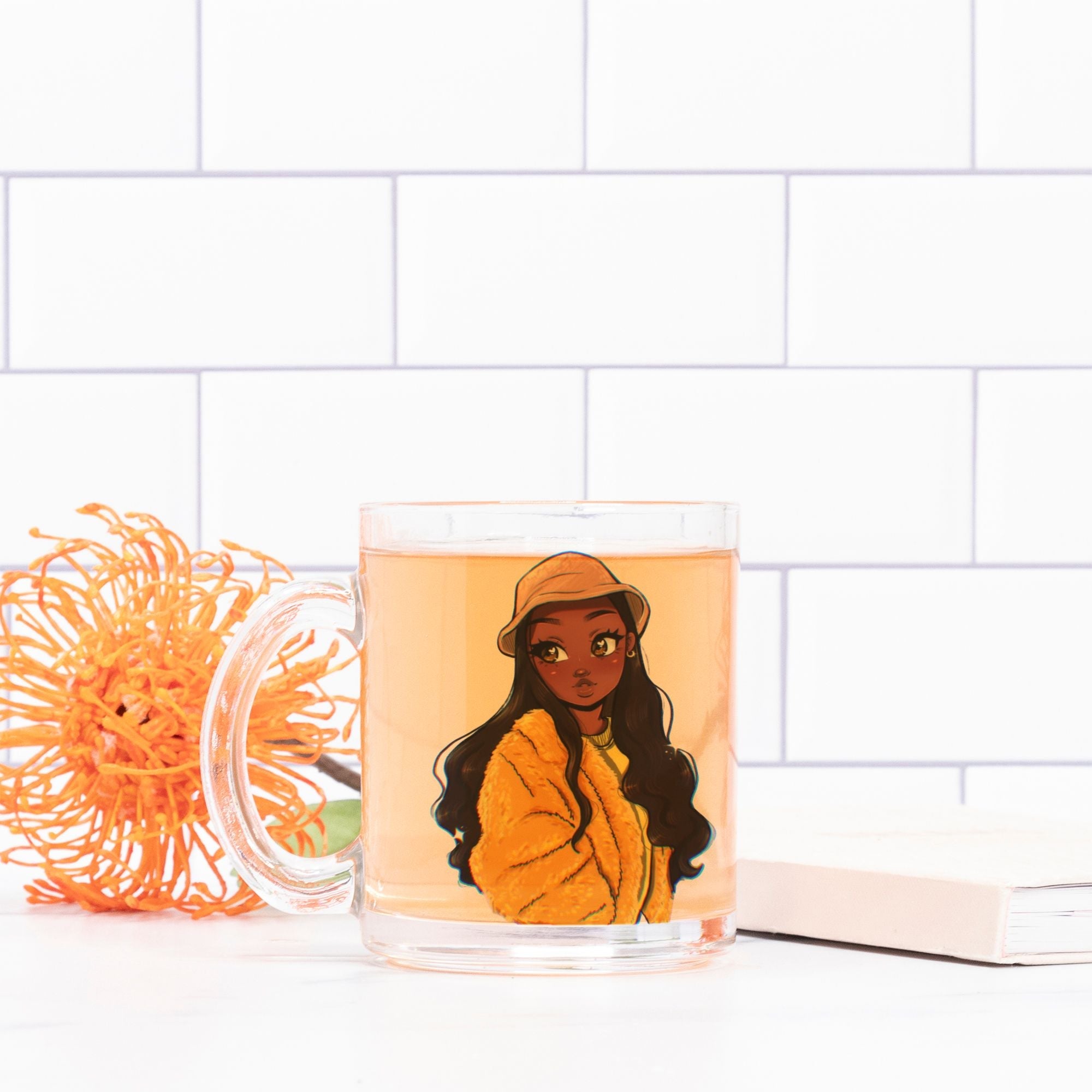 A Lil' Cup of Sunshine - Glass Coffee Mug by RawSueshii - RawSueshii