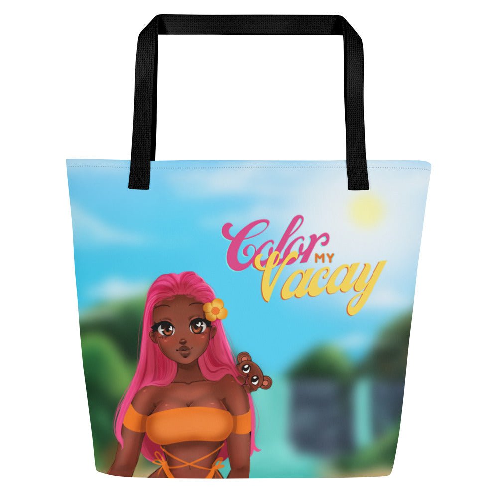 Color My Vacay Beach Tote - RawSueshii