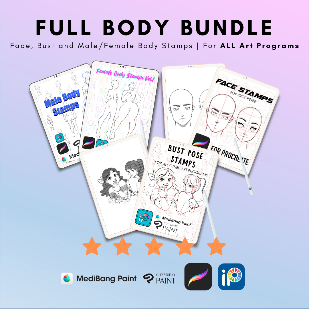 DIGITAL Mega Bundle: Coloring Books, Art Tools, and Tutorials - RawSueshii