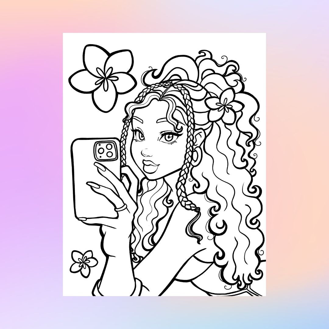 🎨✨ Exclusive Custom Coloring Page Portrait – Hand - Drawn by RawSueshii | Limited Spots - RawSueshii