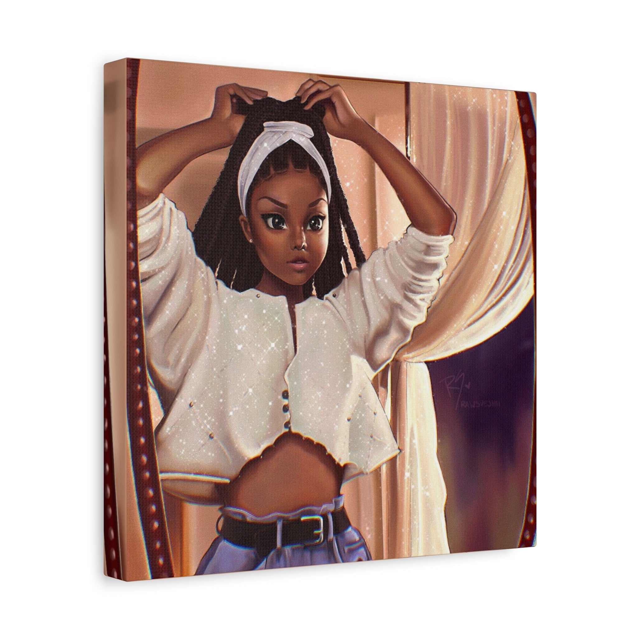 "Justice" Janet Jackson - Nostalgic 90s Matte Canvas, Stretched, 1.25" - RawSueshii