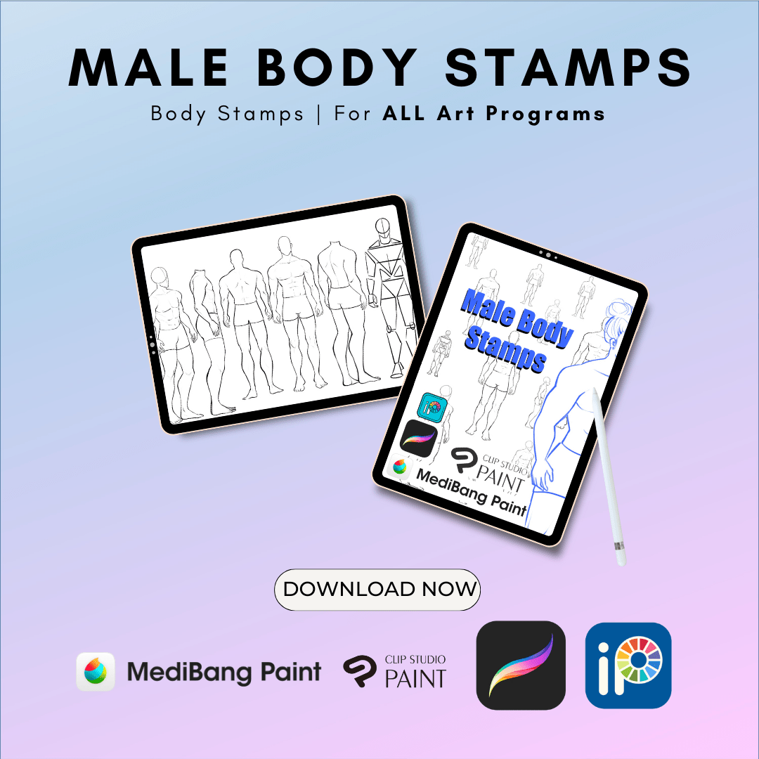 Male Body Stamp Set by RAWSUESHII - RawSueshii