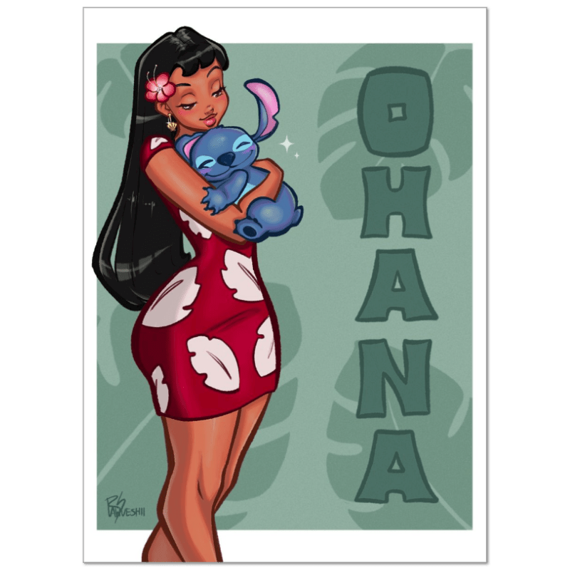 Ohana - 8" x 11" Art Print - RawSueshii