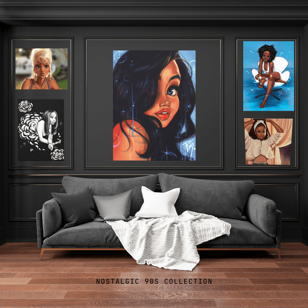 "One In a Million" Aaliyah Canvas Print – Nostalgic 90s Collection - Matte Canvas, Stretched, 1.25" - RawSueshii