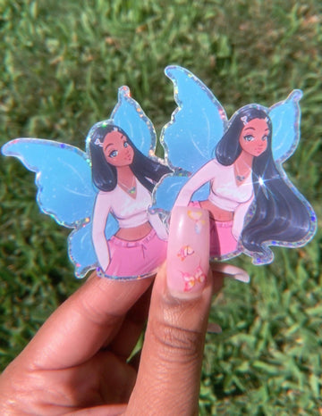 Butterfly Babe Glitter Stickers - RawSueshii