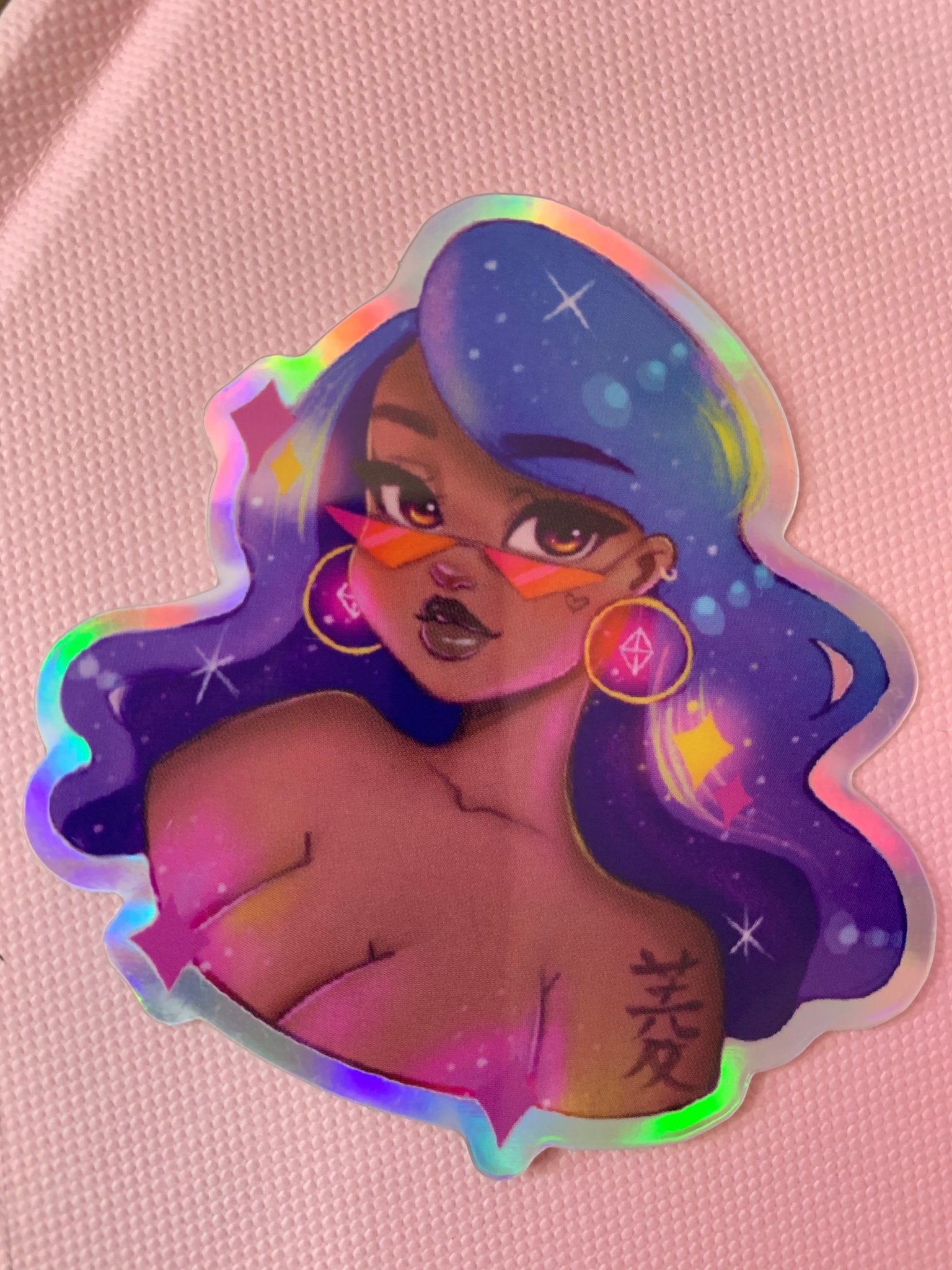 Diamond Babe Holographic Stickers - RawSueshii