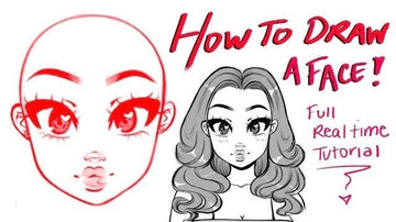 How to Draw a Face Digitally - Video Tutorial - RawSueshii