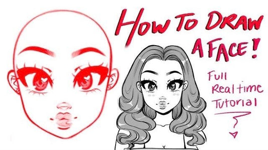 How to Draw a Face Digitally - Video Tutorial - RawSueshii