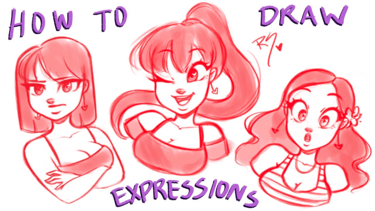 How to Draw Expressions - Video Tutorial - RawSueshii