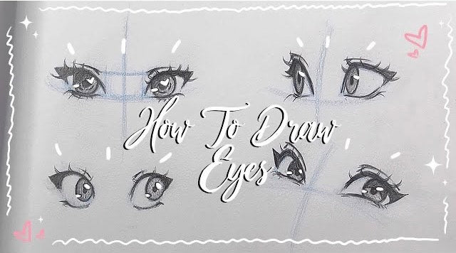 How to Draw Eyes - Video Tutorial - RawSueshii