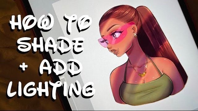 How to Shade and Add Lighting - Video Tutorial - RawSueshii