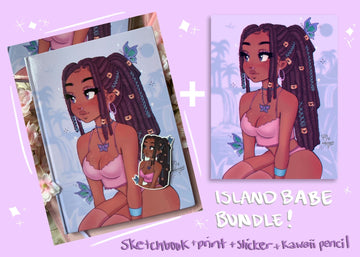 Island Babe Sketchbook Bundle - RawSueshii
