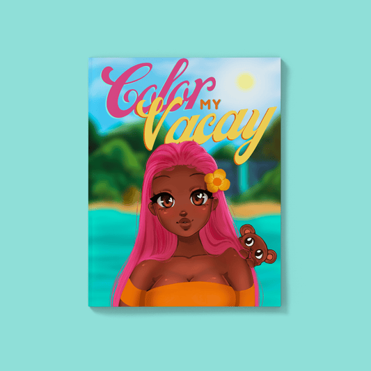 PREORDER Color My Vacay Coloring Book RawSueshii by Christina Lorré