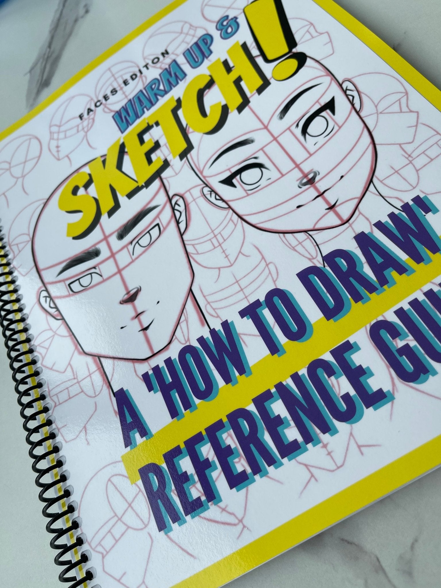 Warm Up & Sketch: A 'How to Draw' Reference Guidebook (LAYFLAT SPIRAL BOUND EDITION) - RawSueshii