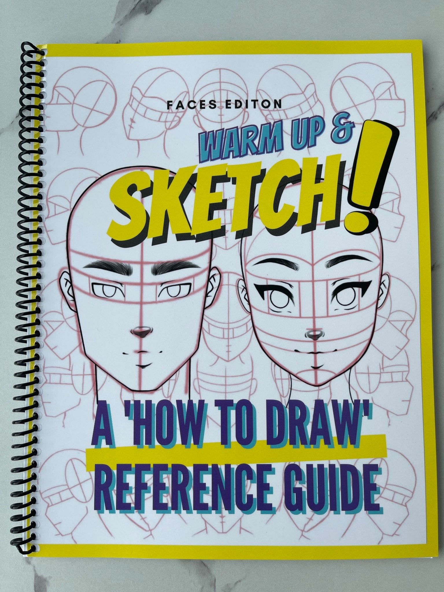 Warm Up & Sketch: A 'How to Draw' Reference Guidebook (LAYFLAT SPIRAL BOUND EDITION) - RawSueshii